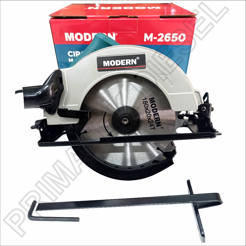 (MODERN M-2650) Mesin Potong Gergaji Kayu7" MODERN M2650 1050Watt/Mesin Sirkel Gergaji Pemotong Kayu