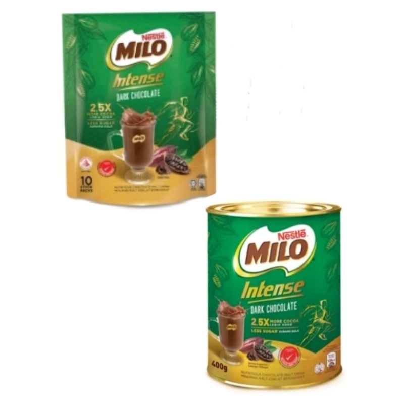 

Milo Intense Dark Choco pack (10 sticks) / kaleng 400gr