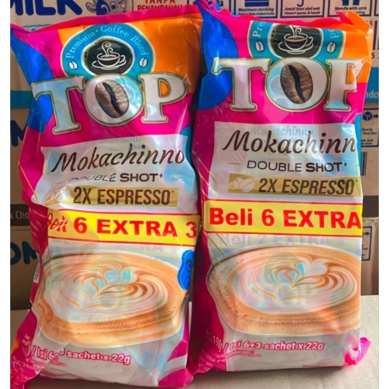 

Top Coffee Kopi Instan Mokachinno Double Shot 9 x 22 g