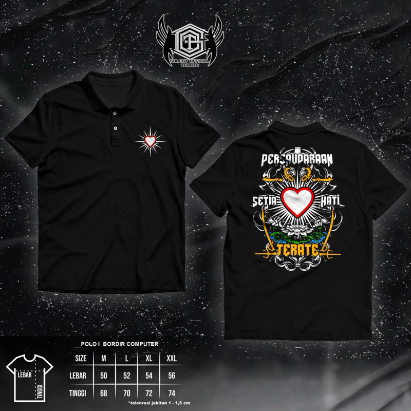 KAOS POLO PSHT KAOS KERAH LAMBANG KAOS KERAH PSHT KAOS KERAH TERATE KAOS BORDIR PENDEK KAOS BORDIR P