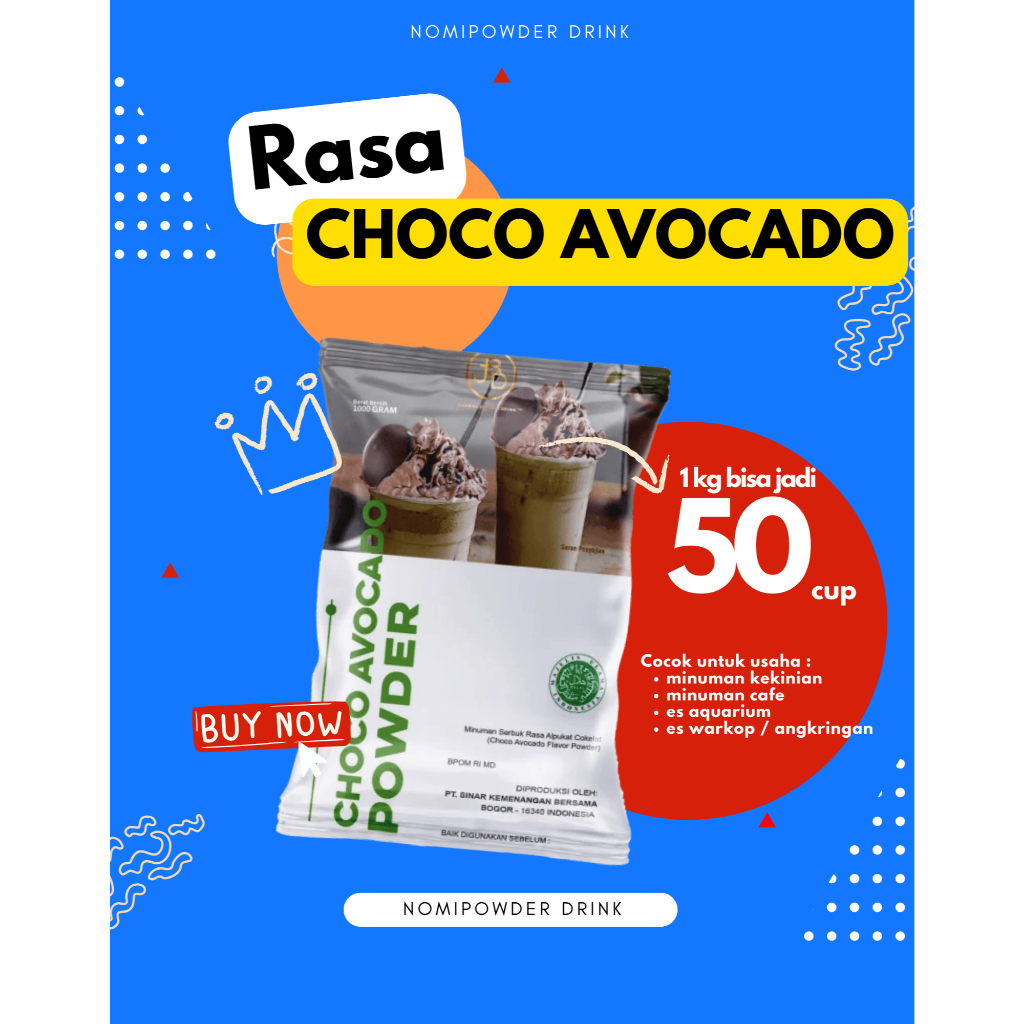 

Bubuk Minuman Premium CHOCO AVOCADO -Jakarta Bubble Drink | BPOM&HALAL