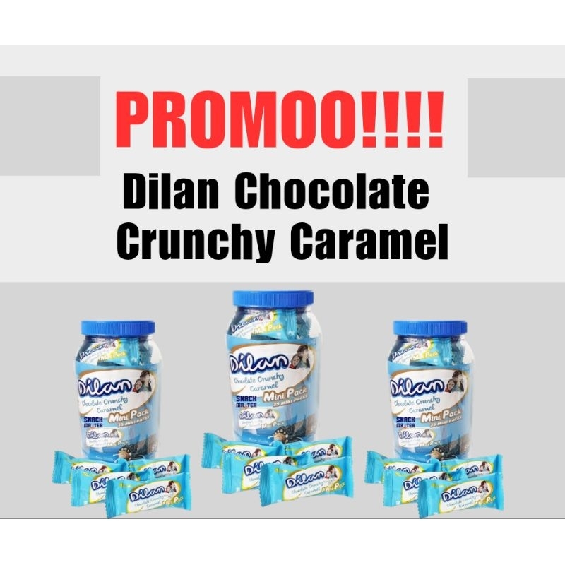 

Coklat dilan crunchy caramel minipack isi 25pcs jajan toples lebaran 2025 termurah