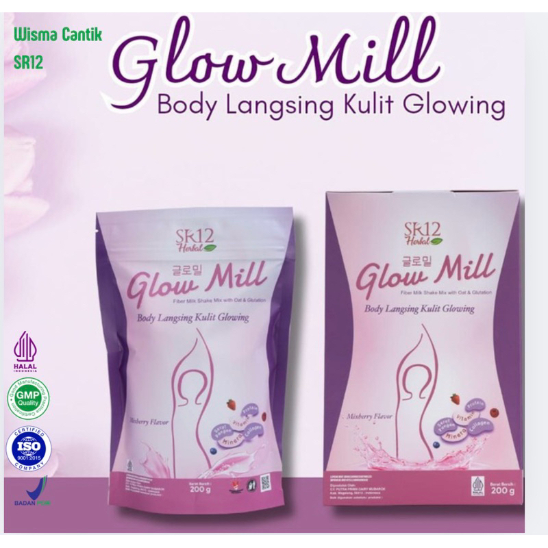 

Susu Diet Glow Mill SR12 Body langsing Kulit Glowing