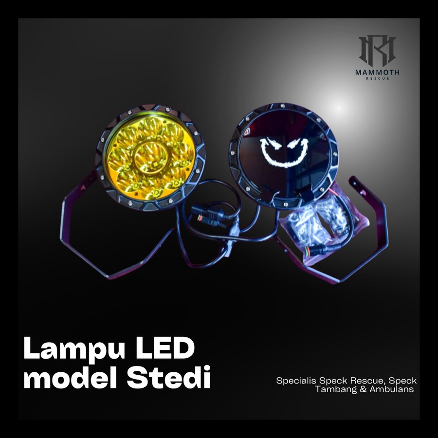 lampu led model stedi type x pro 7" inch yellow