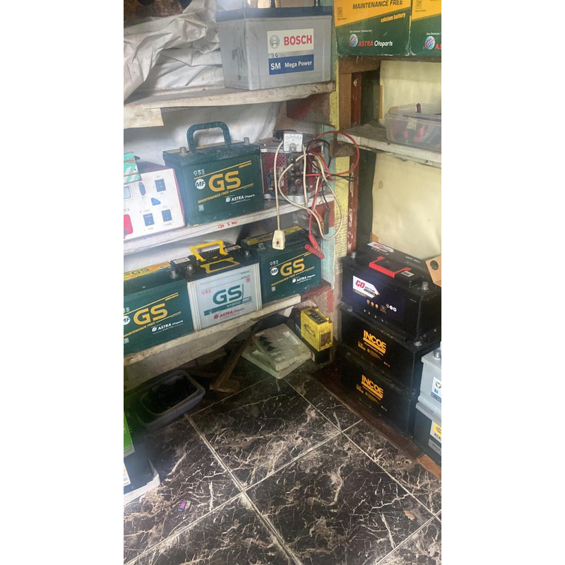 dijual accu second/ aki bekas untuk mobil 45 ah