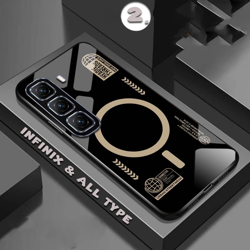 [FK-113] Softcase Glossy Glass Kaca Akrilik kilau For INFINIX Hot 50 Pro+ Hot 50i Hot 40 Pro Hot 40i