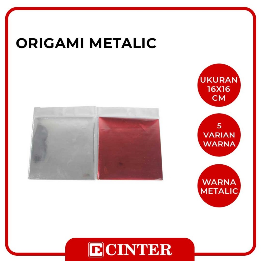 

TM - KERTAS LIPAT PRAKARYA KILAT / KERTAS ORIGAMI METALIK 16X16 CM