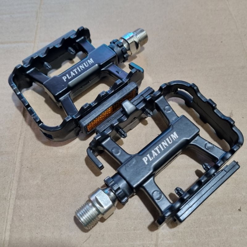 Pedal sepeda mtb bmx fixie balap as besar bearing HITAM