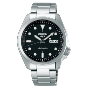 Jam Tangan Pria Seiko 5 Original SRPE55 SRPE55K1 Strap Stainless Steel Silver Sports Style Automatic