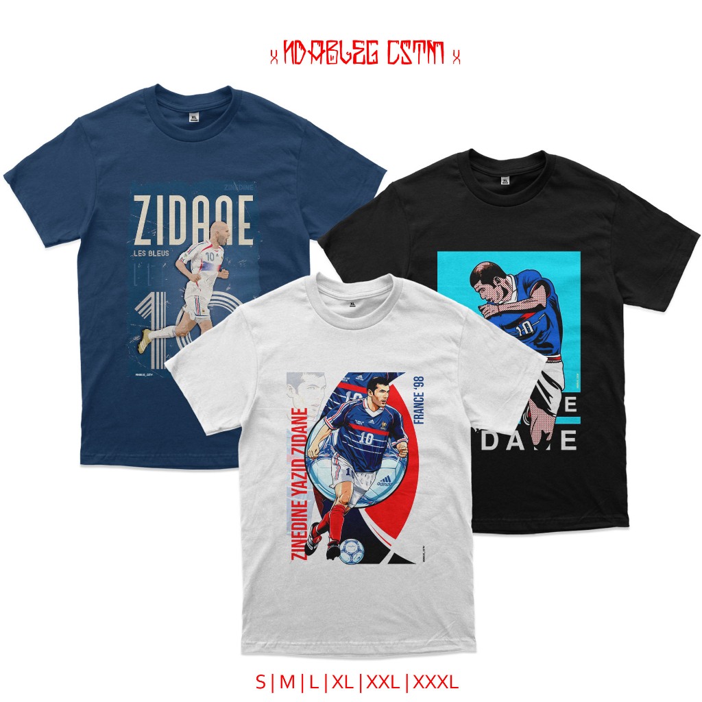 Kaos zinedine zidane combed 24s