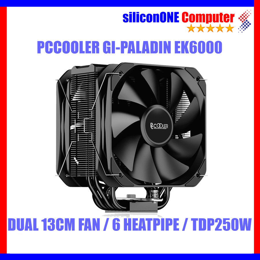 PCCOOLER GI PALADIN EK6000 Dual Fan 13CM TDP 250W LGA1700 AM5