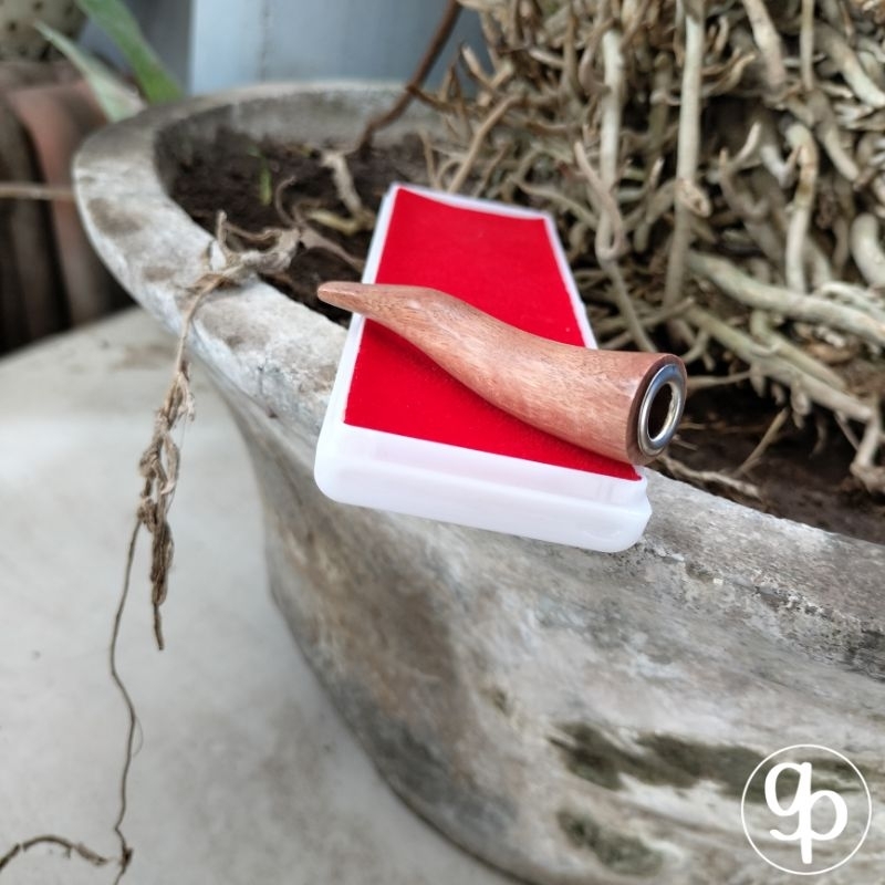 Pipa once / once cangklong / pipa rokok / padutan kayu setigi kayu stigi