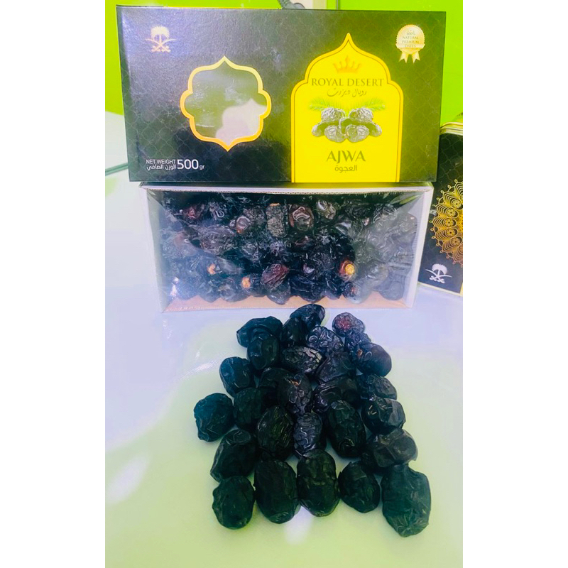 

Kurma ajwa Royal Desert Al Madinah 500 Gr