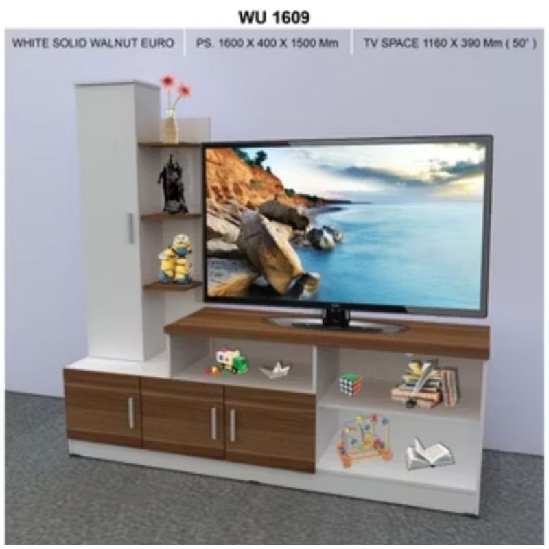 Rak Tv Bufet tv 160 cm Rak kiri Rak Pajangan Rak tv murah Bandung