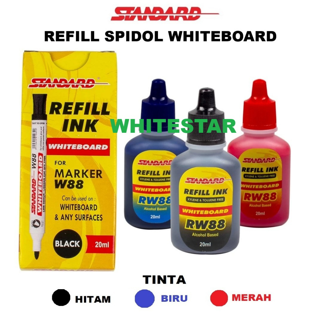 

refill / isi spidol whiteboard marker standard w88 (rw88) papan tulis