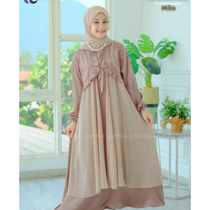 COD BAJU GAMIS ANAK MEWAH TERBARU USIA 10-11-12-13-14-15  TAHUN / LENKA  DRESS KIDS  BY LABELLA  / A