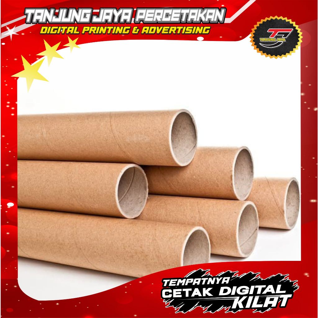

Ekstra Packing Selongsong Tabung Kardus Cones Paper Core Tube Packaging Percetakan Tanjung Jaya Digital Printing