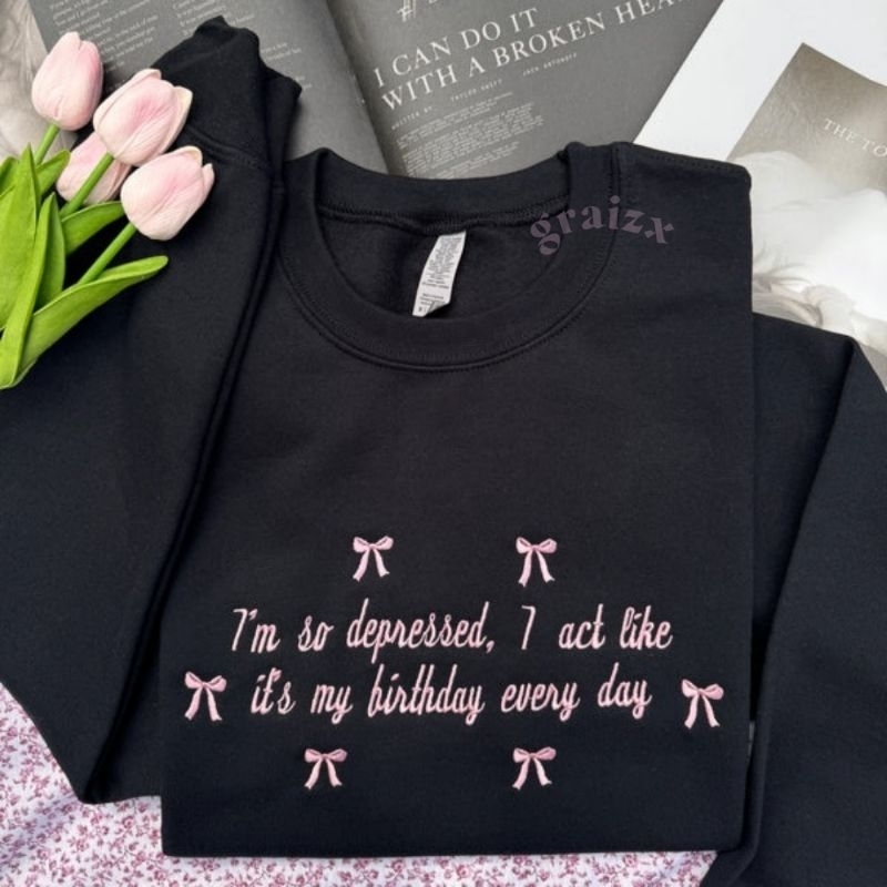 graizx - 144 I Can Do It With A Broken Heart Bow Sweater