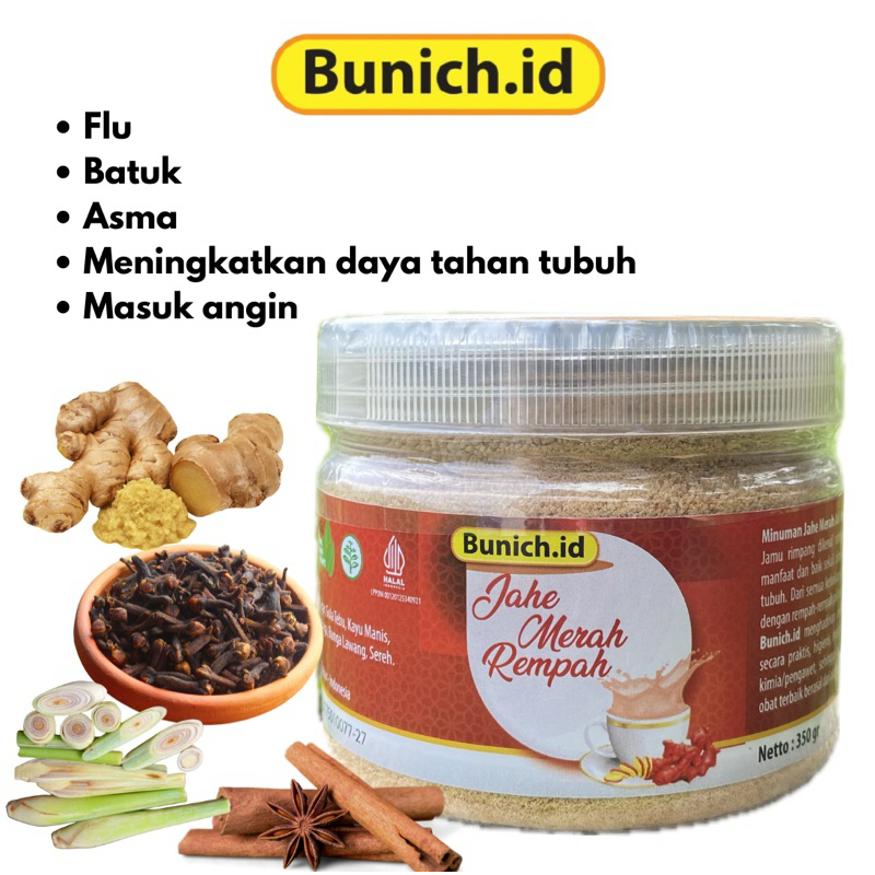 

JAHE MERAH INSTAN SERBUK / BUBUK / POWDER - RED GINGER 350 GRAM - BUNICH.ID