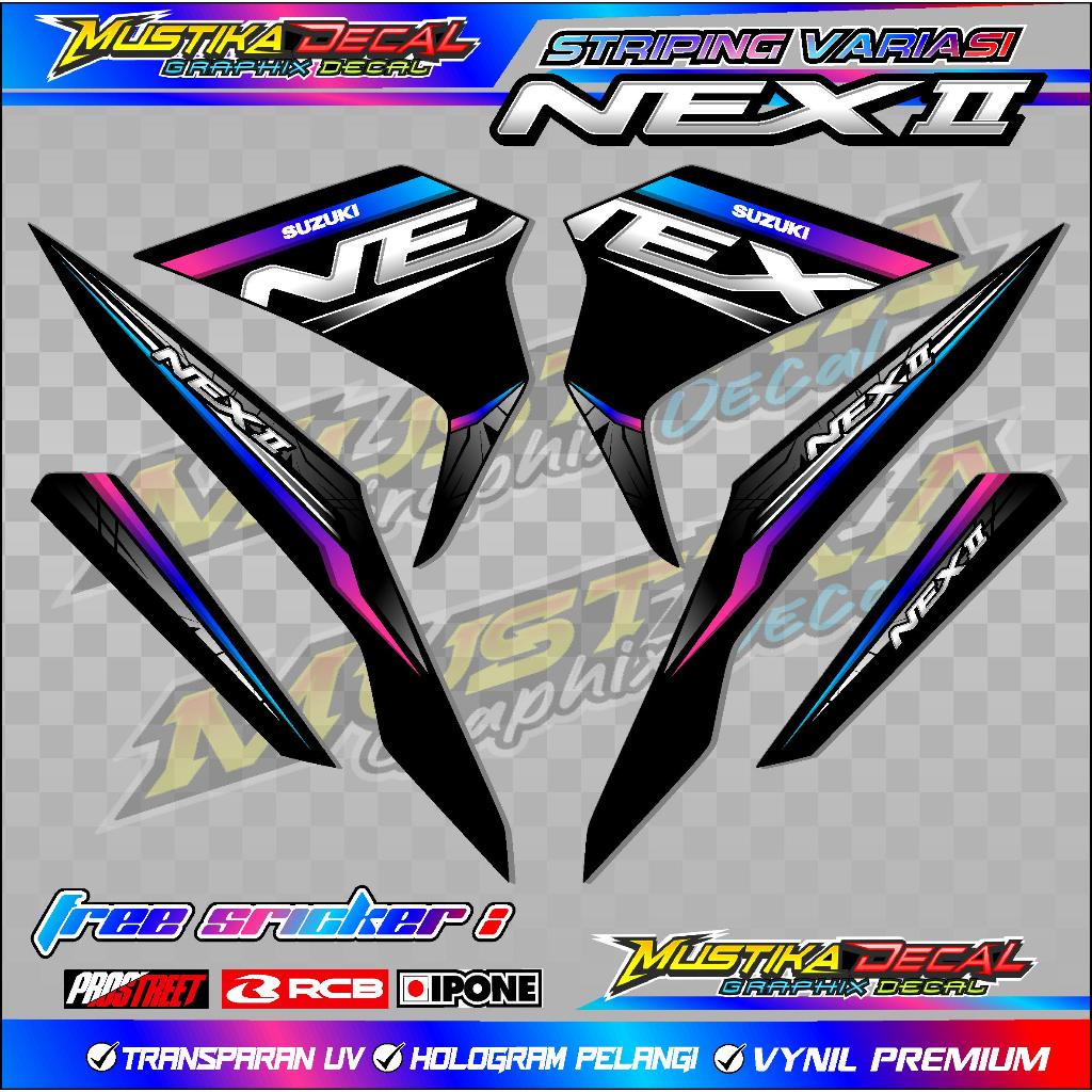 STRIPING VARIASI MOTOR SUZUKI NEX 2 / STICKER LIST MOT0R SUZUKI NEX 2