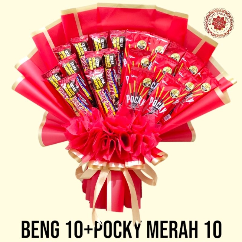 

Promo 7.7 Buket Bucket Hadiah Hampers Ekslusif Bengbeng Pocky Silverqueen isi 20 40 Jumbo