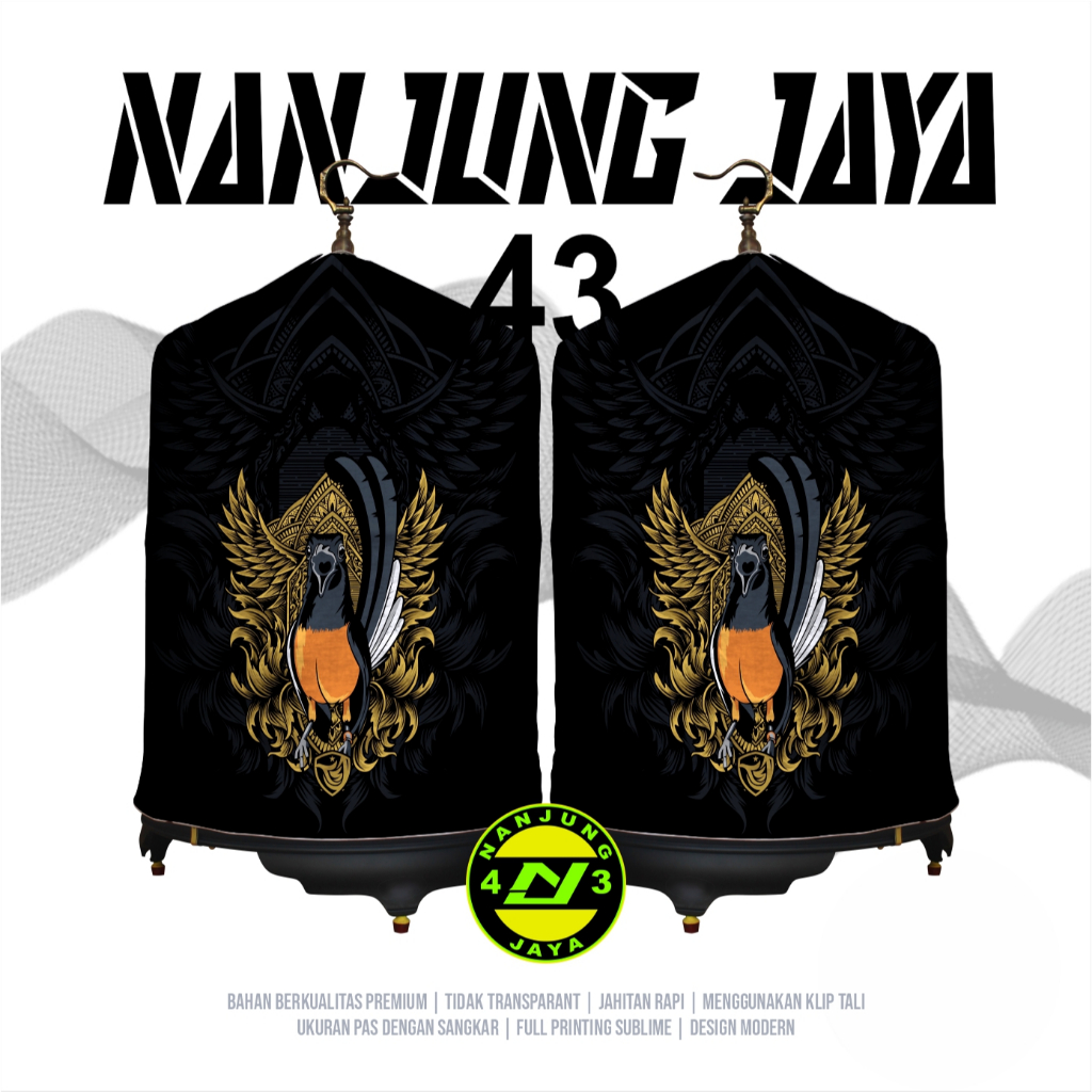 KERODONG FULL PRINTING SANGKAR MURAI - BURUNG MURAI