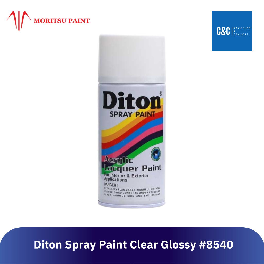 

Diton Spray Paint Clear Glossy 150cc - Cat Akrilik Spray Clear Glossy