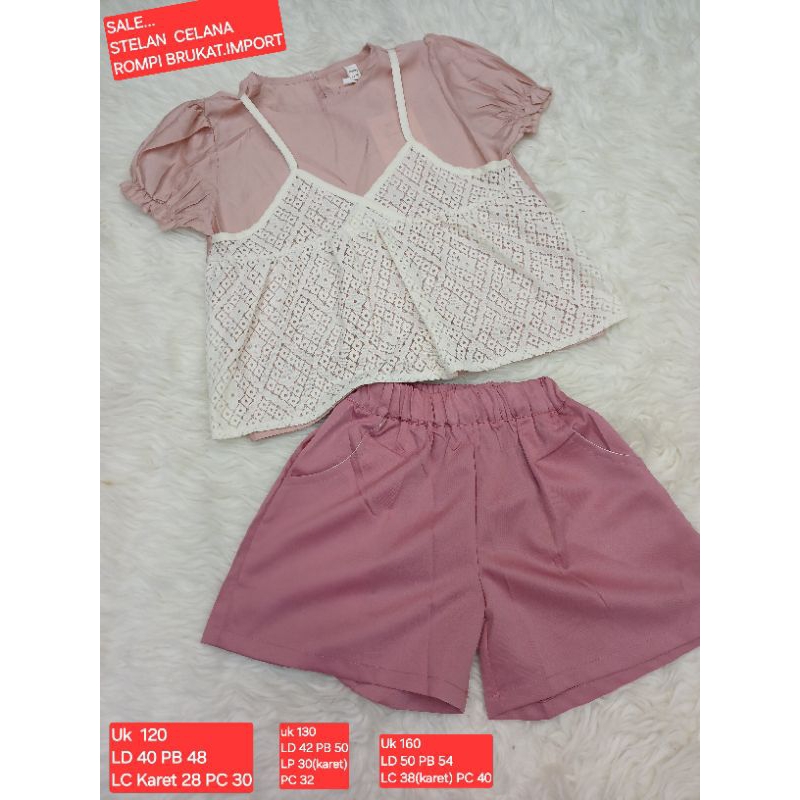 Gladys Kids | Setelan Celana Anak Perempuan Korea Premium