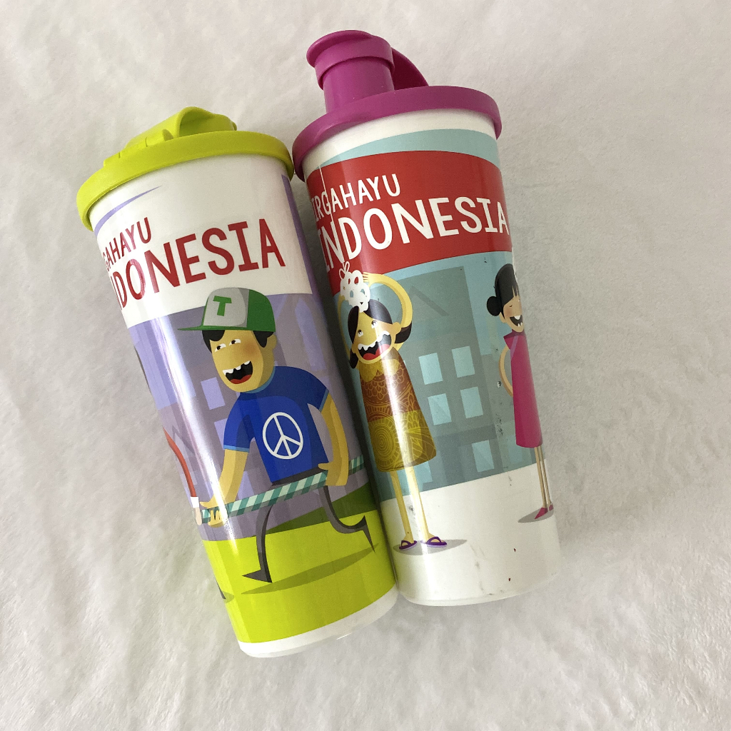 TUPPERWARE ORIGINAL OFFICIAL BOTOL BOTTLE MINUTES TEMPAT MINUM PERALATAN MAKAN DAPUR BEKAL ANAK DEWA
