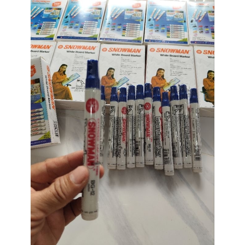 

Spidol Snowman Boardmarker BG-12 per BOX isi 12 pcs ( biru)