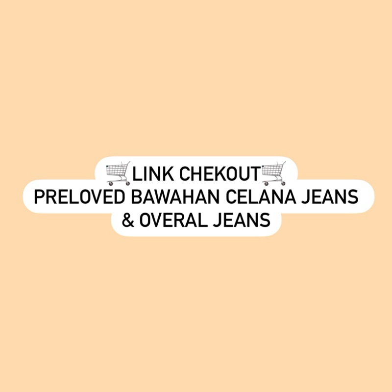 PRELOVED CELANA JEANS & OVERAL JEANS