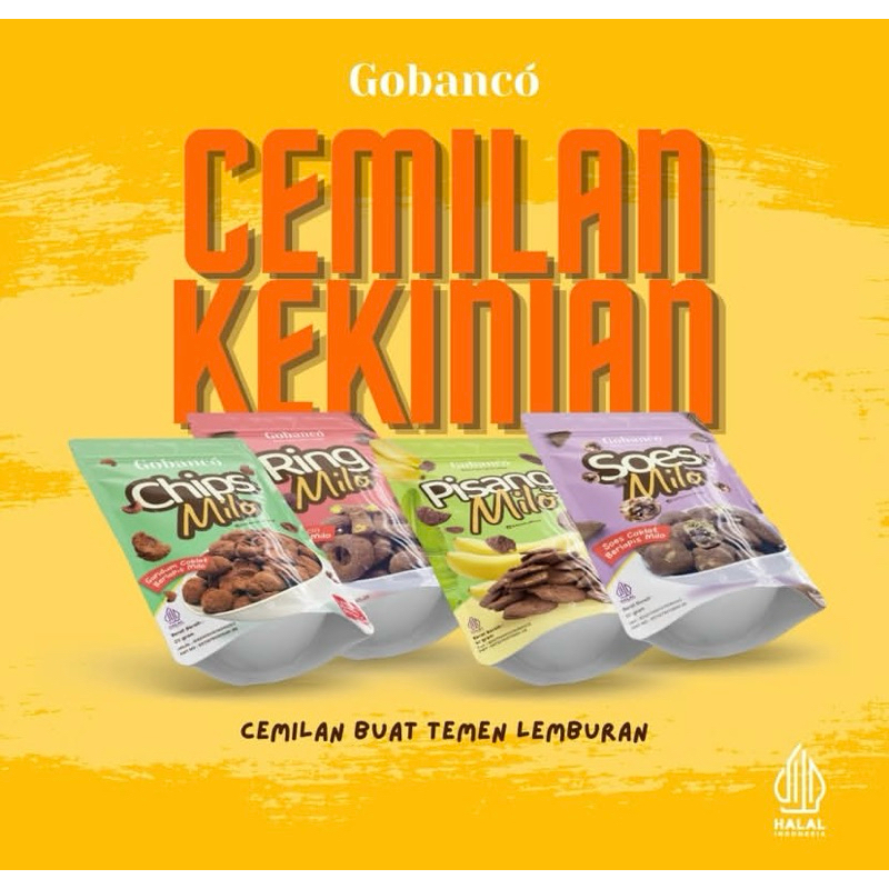 

GOBANCO SNACK - Cemilan kekinian berbalut coklat milo