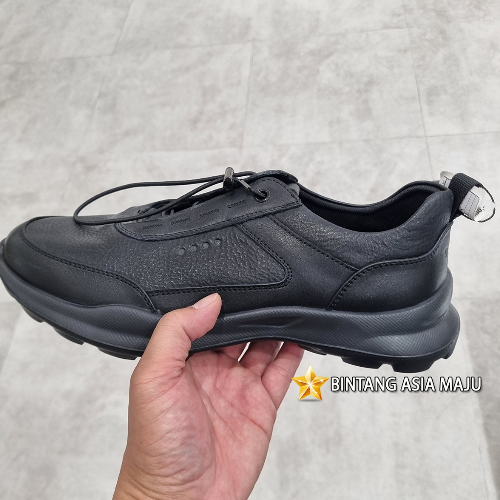 SEPATU SNEAKER OBERMAIN PRIA ORIGINAL SNEAKERS FULL BLACK OM21