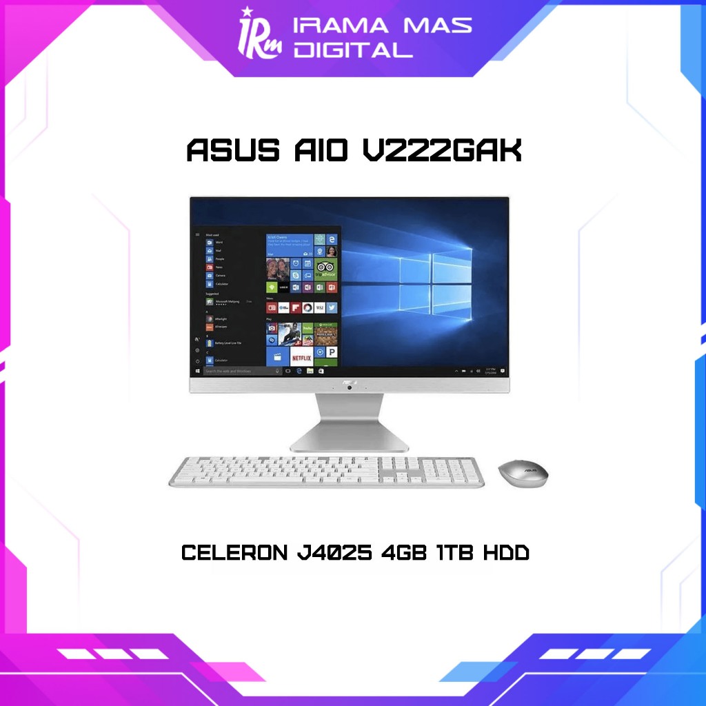 Asus AIO V222GAK - CELERON J4025 4GB 1TB HDD