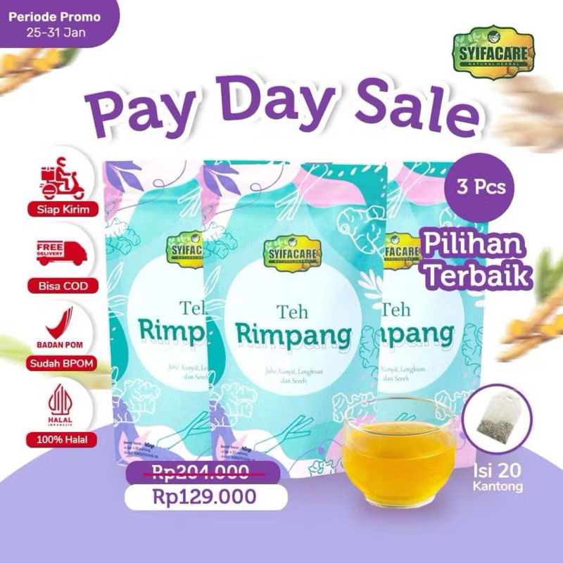 

PAKET 3 PCS Tea Rimpang JSR Official Minuman Rempah