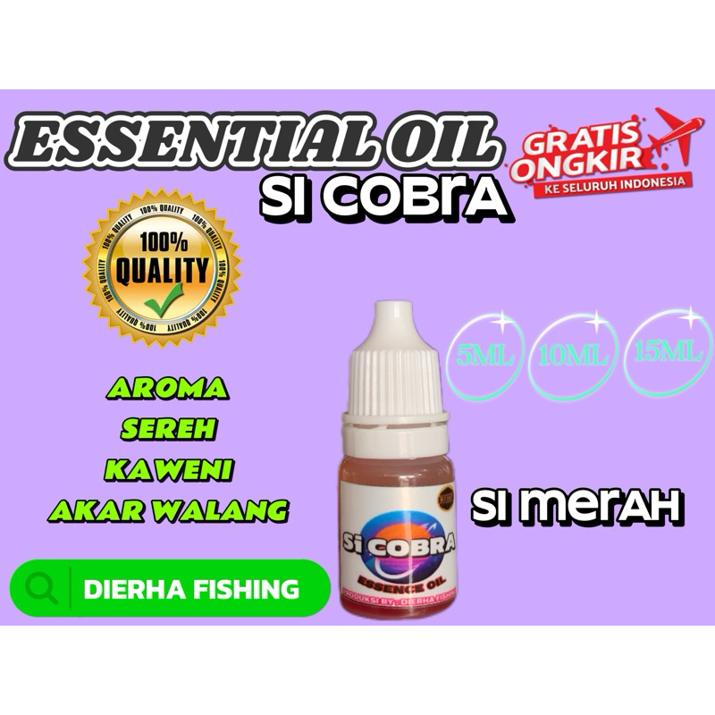 essen oil si cobra merah aroma walang kaweni sereh 5ML