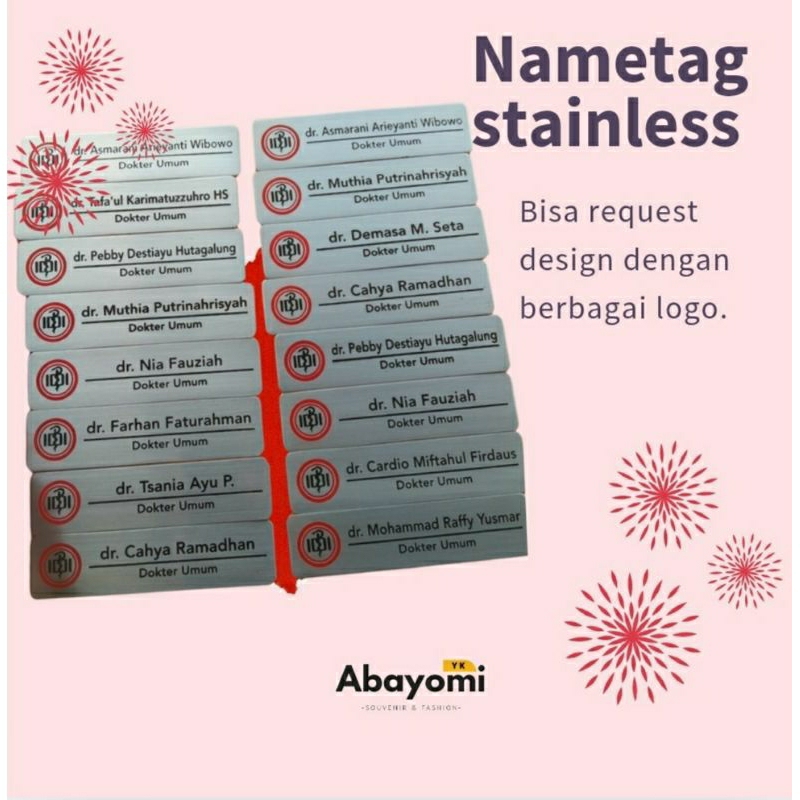 

Name tag Grafir Stainless