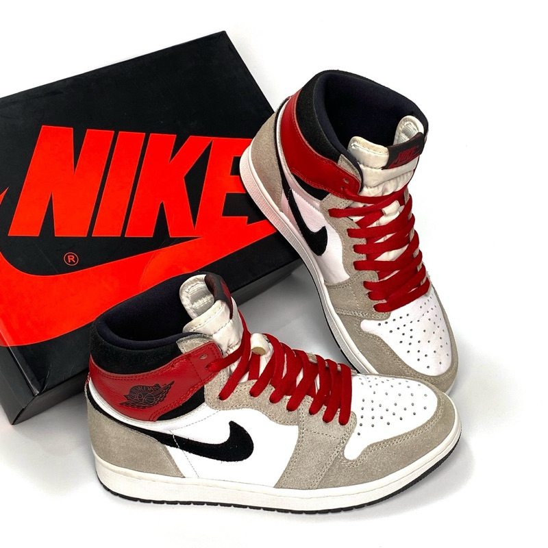 Air Jordan 1 High Light Smoke Grey 100% Authentic