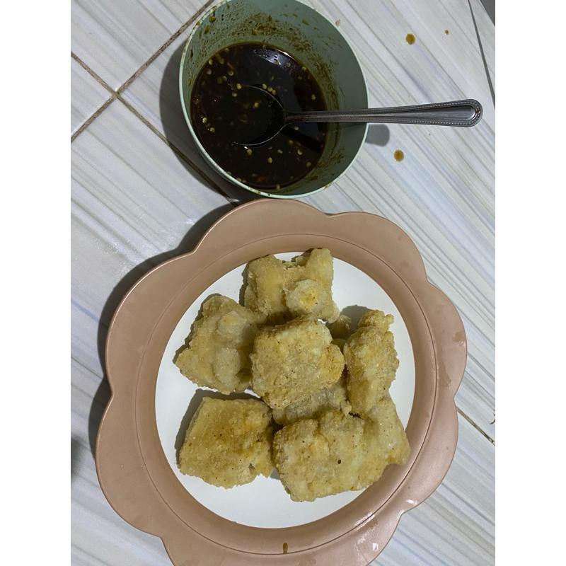 

Rujak Tahu cireng (mentah )isi 5