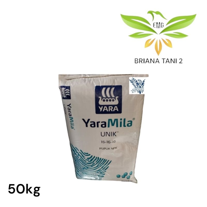 1 Zak 50 kg Pupuk NPK 16 16 16 Yaramila Unik pupuk Premium mutiara