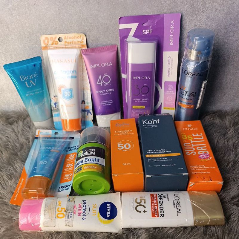 SERBA SERBI VARIAN SUNSCREEN UV PROTECT SPF 30 35 40 50 PA+++ (reject kemasan)