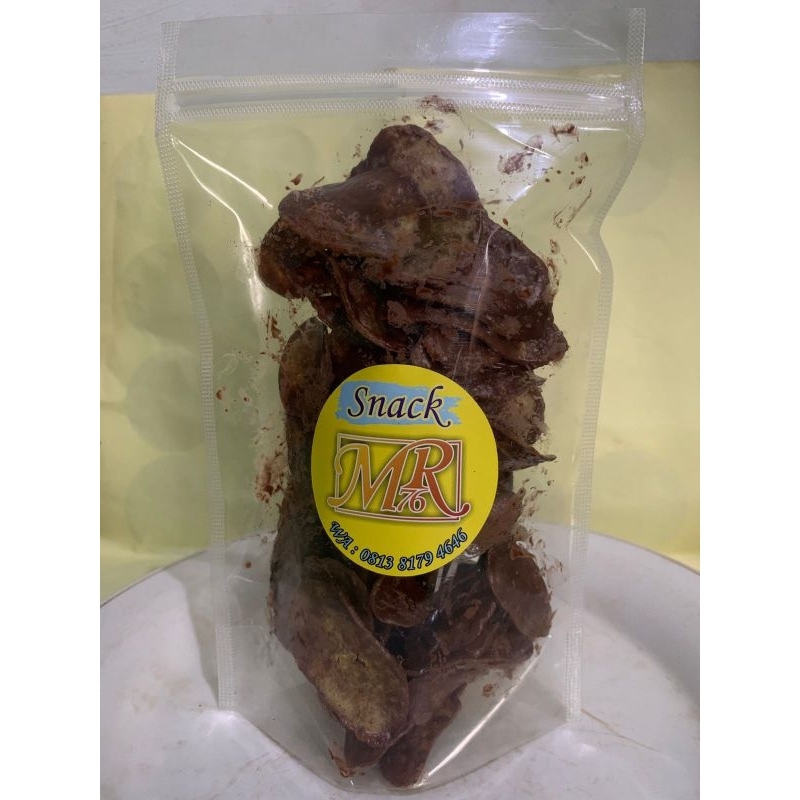 

keripik pisang rasa coklat