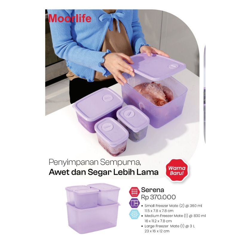 Serena moorlife / freezer mate / tempat penyimpanan di freezer by moorlife