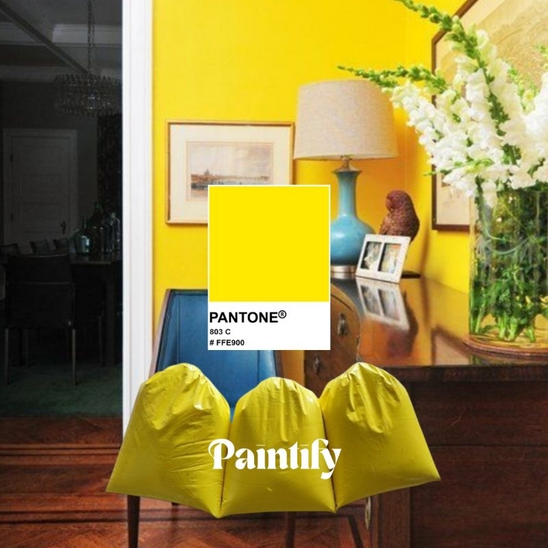 Cat Tembok Kiloan Warna Kuning Cerah by Paintify