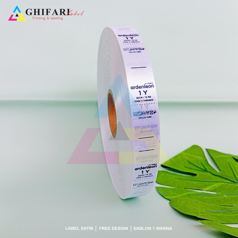 

500pcs) label satin / satin putih / label baju / merek pakaian / label murah/ label washing