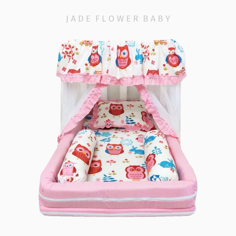 Kasur bayi kelambu Owl matras ranjang bayi portable