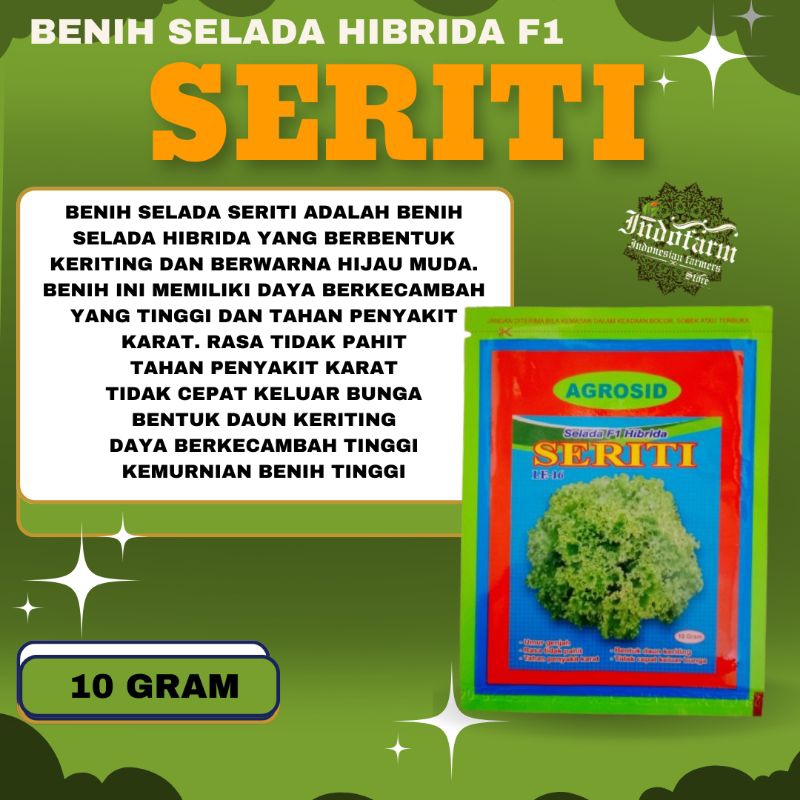 BENIH SELADA HIBRIDA F1 SERITI 10GRAM