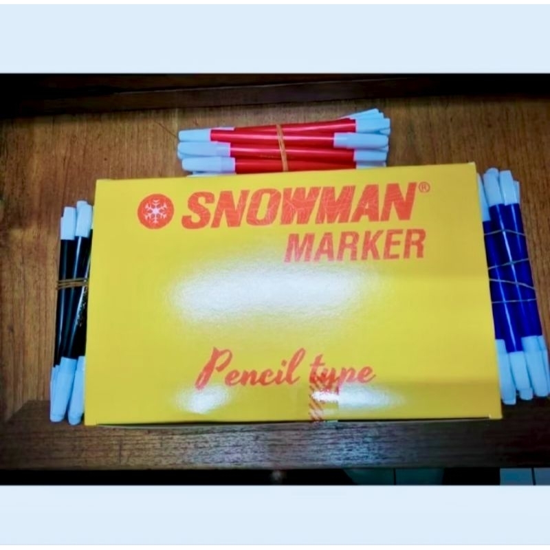 

spidol snowman kecil biru hitam merah