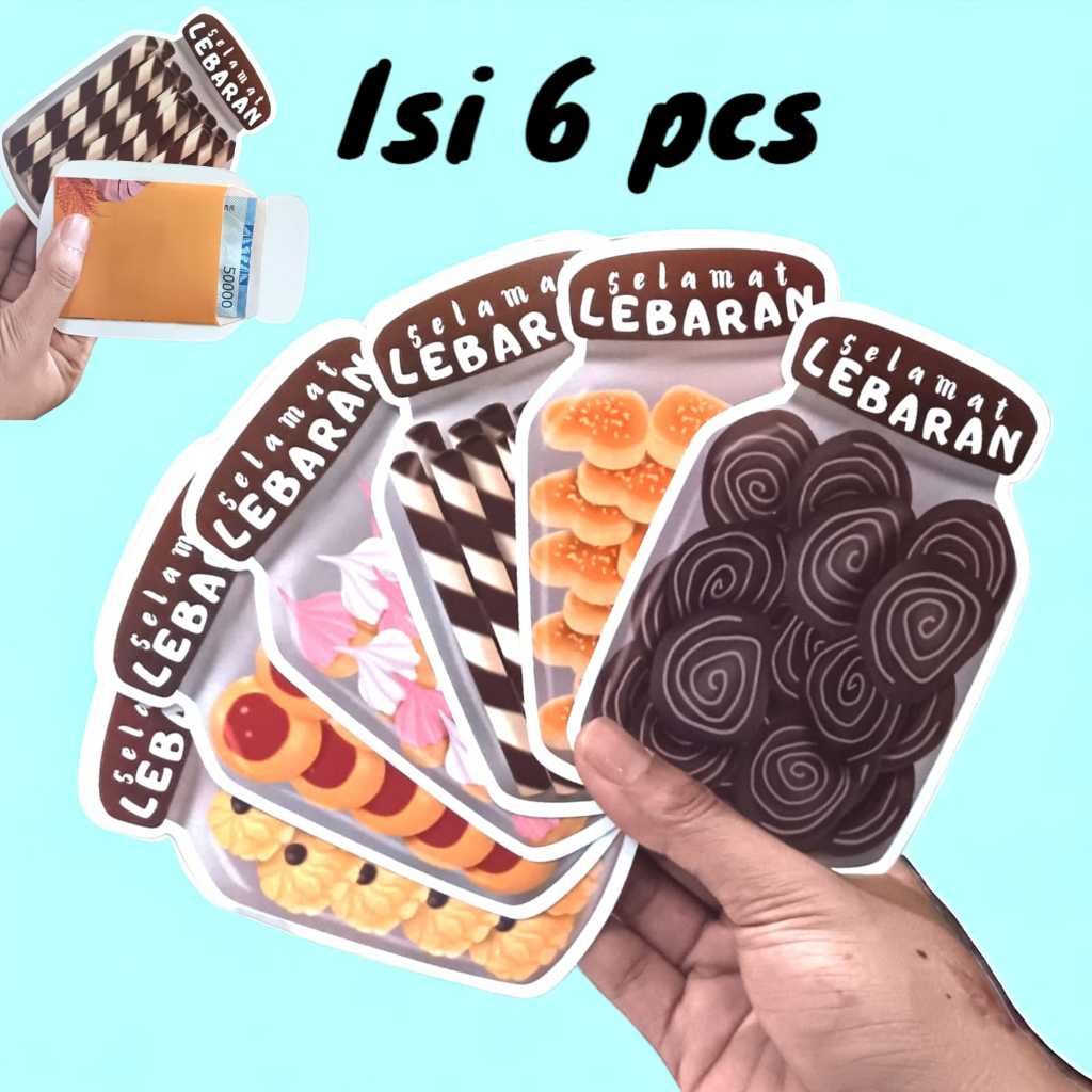 

( isi 6 pcs ) amplop lebaran toples / amplop lebaran karakter
