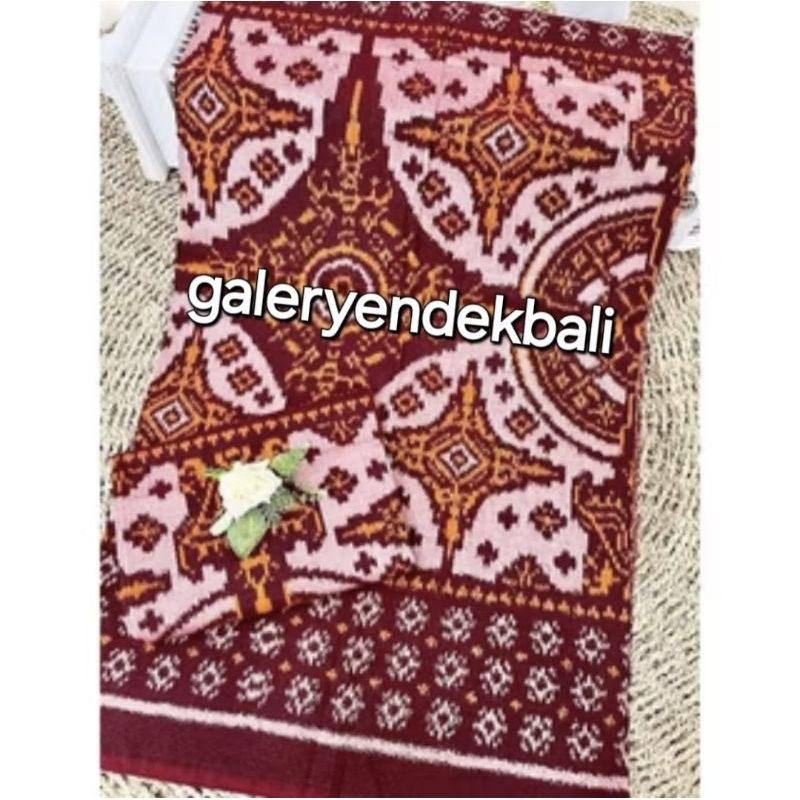 KAIN TENUN ENDEK BALI MOTIF LOBENG / KAMEN BALI ASLI ORIGINAL